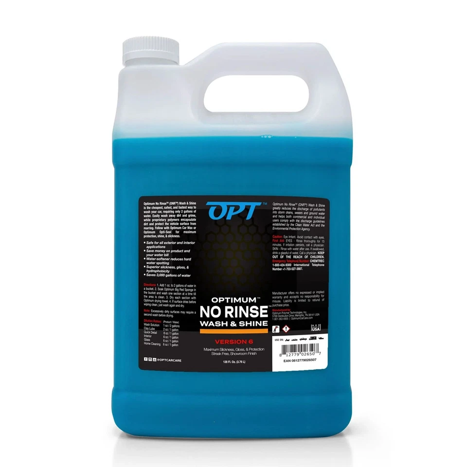 Optimum No Rinse Detallador Concentrado ONR v5 Versión 5 3780ml