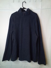 St. John's Bay Fleece Pullover Men XXL Long Sleeve Top Zip Gray