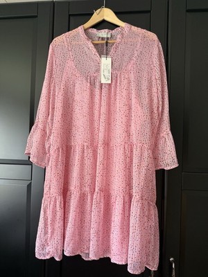 NEO NOIR PO12637 GUNVOR SPARKLE DRESS Größe 42 Pink Rosa