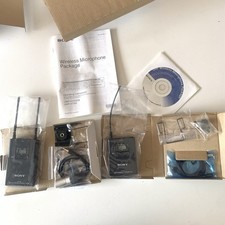 New Unused Sony UTX-B2 UHF Transmitter  URX-P2 UHF Tuner, Lavalier Microphone