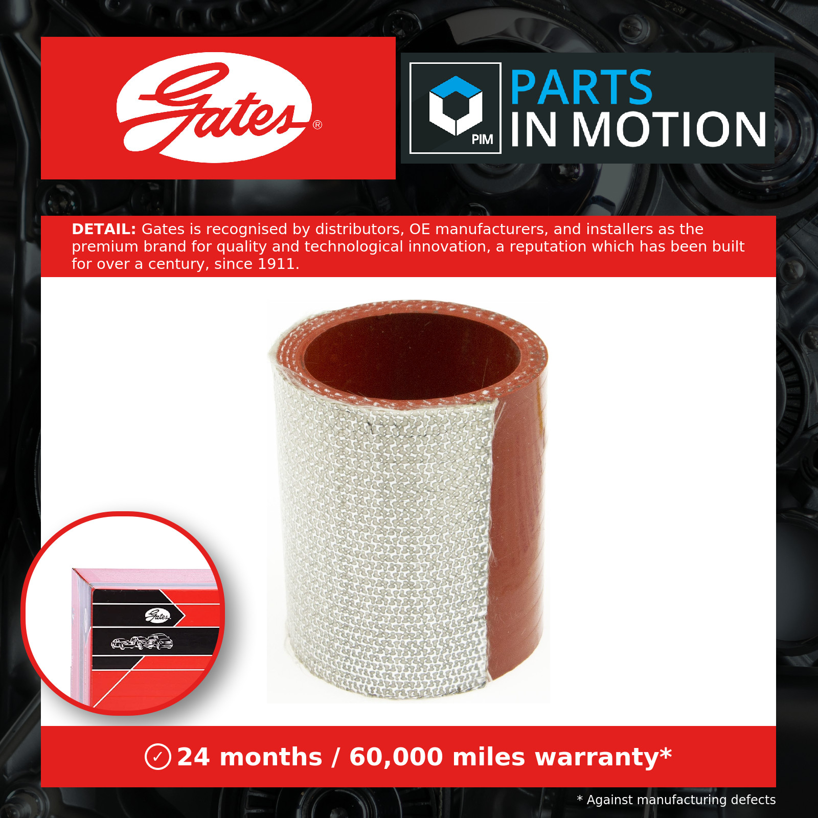 Air duct pipe Silicone 09-1346 GATES for FORD TRANSIT Bus TRANSIT Van - Image 6