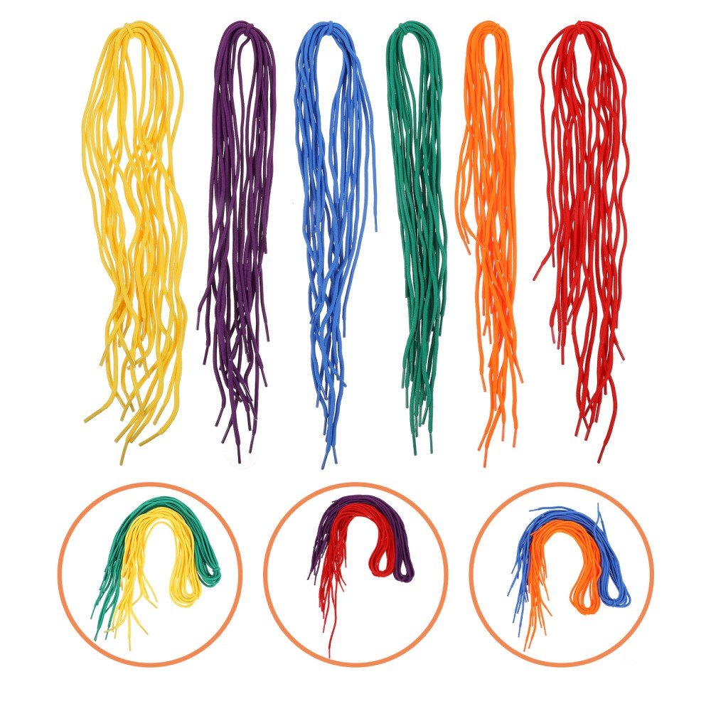 APL 60 pezzi corda di perle colorate bambino lacci lacci per scarpe da ginnastica