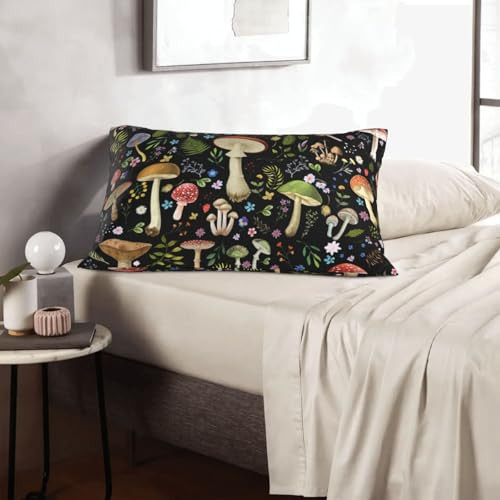 Mushroom Throw Pillow Covers 12x20 in Pillow Case Soft Outdoor Farmhouse - Picture 7 of 7