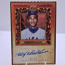 2025 Topps Gilded Gold Framed Autograph Billy Williams /50 Cubs