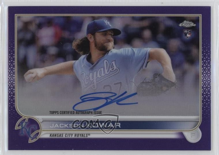 2022 Topps Chrome Rookie Purple Refractor 159/250 Jackson Kowar #RA-JK Auto 06rp