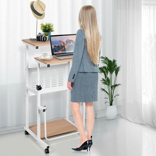 Multifunction Adjustable Height Mobile Stand-Up Computer Desk Work Station - Picture 3 of 3
