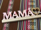 Wood Sign “Mama Un Hombre Que Significant Amor”. New — photo 6