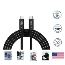 USB C Cable for Thunderbolt 4/5 - 80Gbps Transfer, Dual 8K Display 240W Power