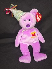 TY Beanie Babies FEBRUARY the Teddy Birthday Bear NWT 