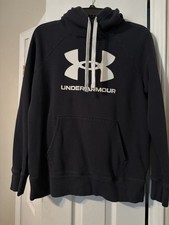 UNDER ARMOUR Rival Fleece Hoodie Sweatshirt Size Small Black NWT Retail 55