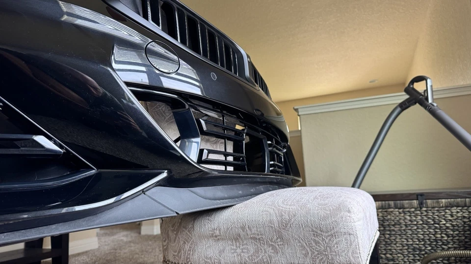 Parachoques delantero deportivo BMW G15 serie 8 M COMPLETO OEM con cámara y sensores negro Foto 3 de 4