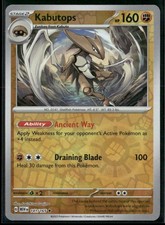 Carta Pokemon Kabutops Reverse Holo 141/165 NM SV: Scarlatto e Viola 151