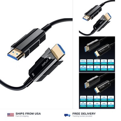 Fiber Optic HDMI Cable 50ft, 8K Long HDMI 2.1 Cable, Ultra High Speed Fiber H...