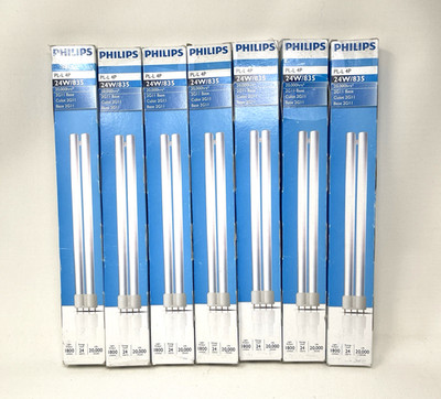 Philips PL-L 4P 24W/835/4P/RS/IS 2GII Base Fluorescent Tube Lamp NEW Lot of 7