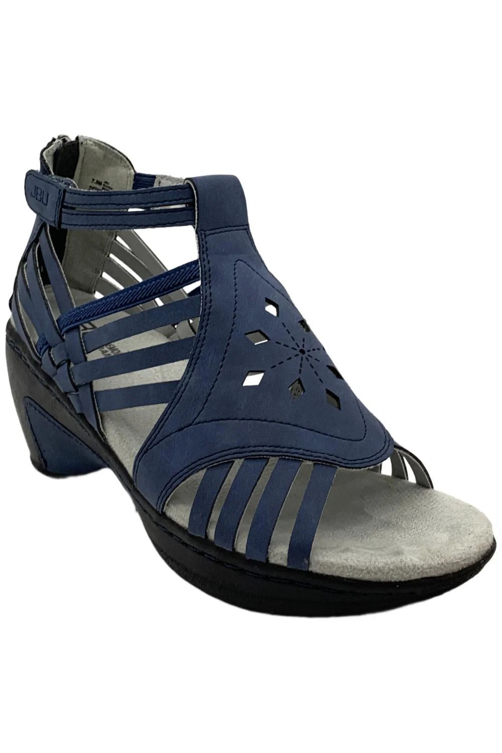 JBU Women's Rowan Wedge Dress Sandal Navy