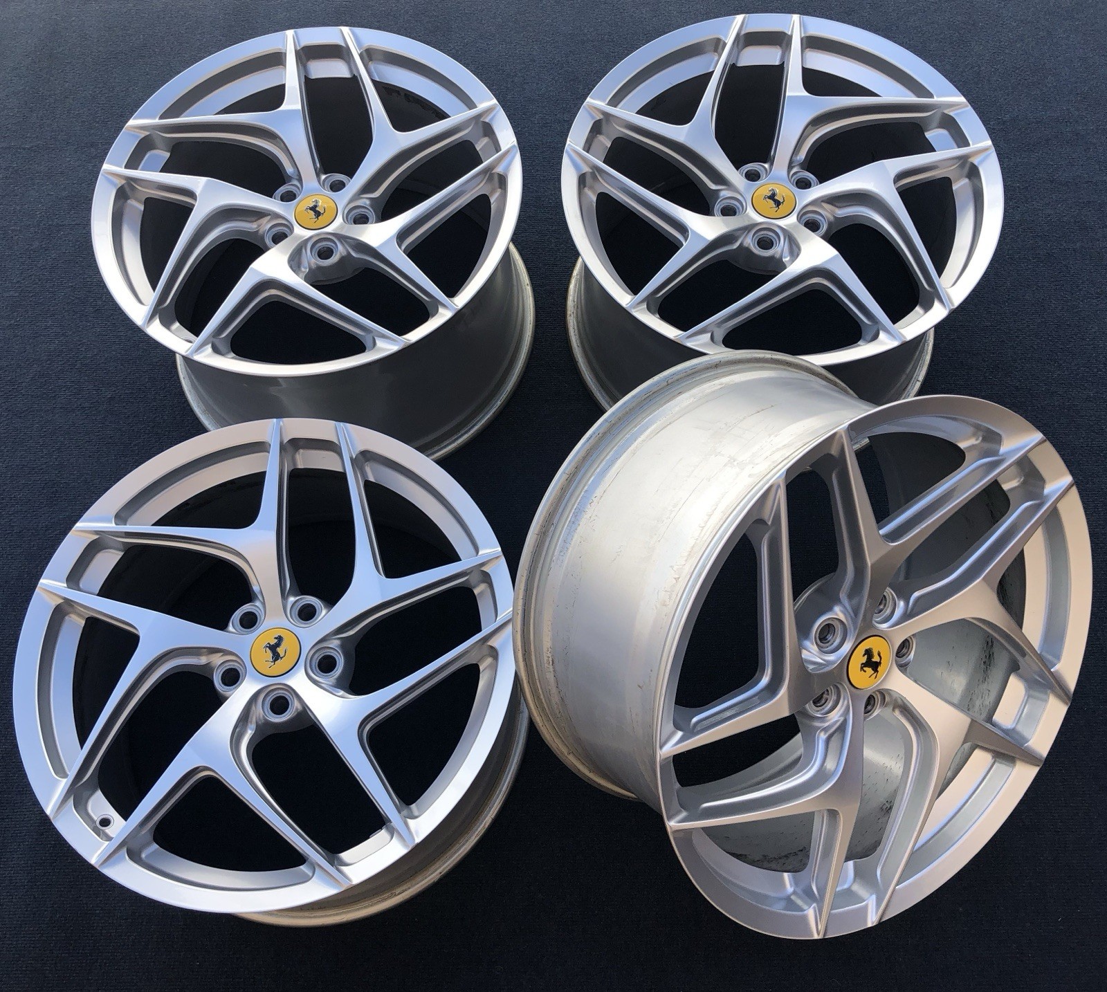 20" OEM FERRARI 812 SUPERFAST FORGED WHEELS F12 BERLINETTA GTS TDF ORIGINAL RIMS