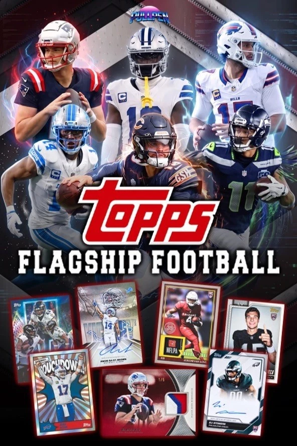 TOPPS FLAGSHIP JUMBO & HOBBY FOOTBALL CASE BREAKS AT $1