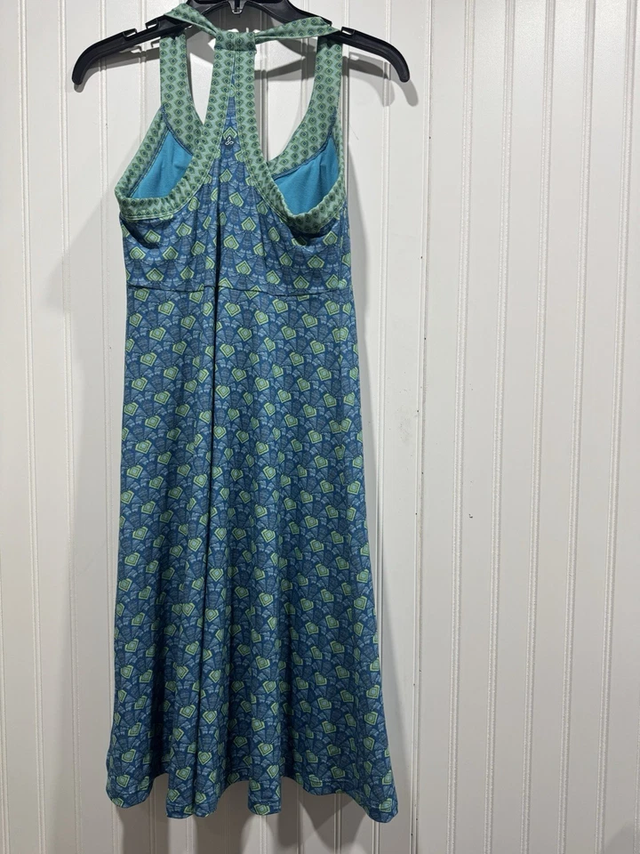 Vestido Prana Cali corredor espalda estampado geométrico exterior camping senderismo sujetador incorporado Foto 3 de 4