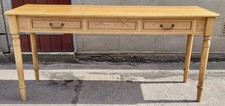 Long Solid Wood Console Table 