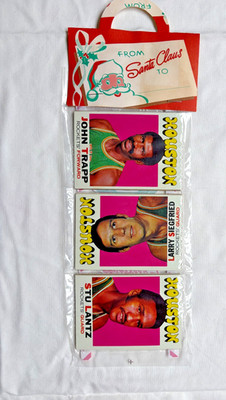 1971-72 Topps Holiday Basketball Card Rack Pack John Trapp Stu Lantz (100-yi)