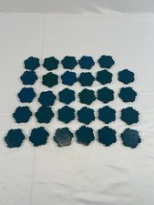 Heroscape Water Tiles x29   Classic Solid Blue Non-Sparkly   1-Hex Terrain Lot