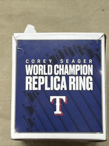 Corey Seager 2023 World Series Replica Ring SGA Texas Rangers 5/14/24 w/Box - Picture 5 of 5
