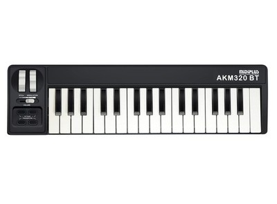 AKM320BT USB MIDI Keyboard Controller, Black, Bluetooth