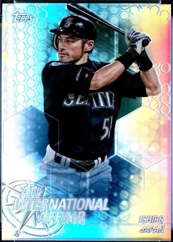 Ichiro Suzuki Auto 2018 Topps Chrome Pink Refractor Card HMT45