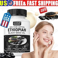 Ethiopian Black Seed Oil Softgels 4.64 Thymoquinone Non-Gmo, Gluten-Free,60 US