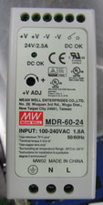 MEAN WELL MDR-60-24 THIN RAIL POWER SUPPLY 1.8A 24VDC 100-240VAC MDR-60-24