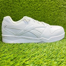 Reebok BB4500 Low Mens Size 7 White Leather Composite Toe Safety Work Shoes