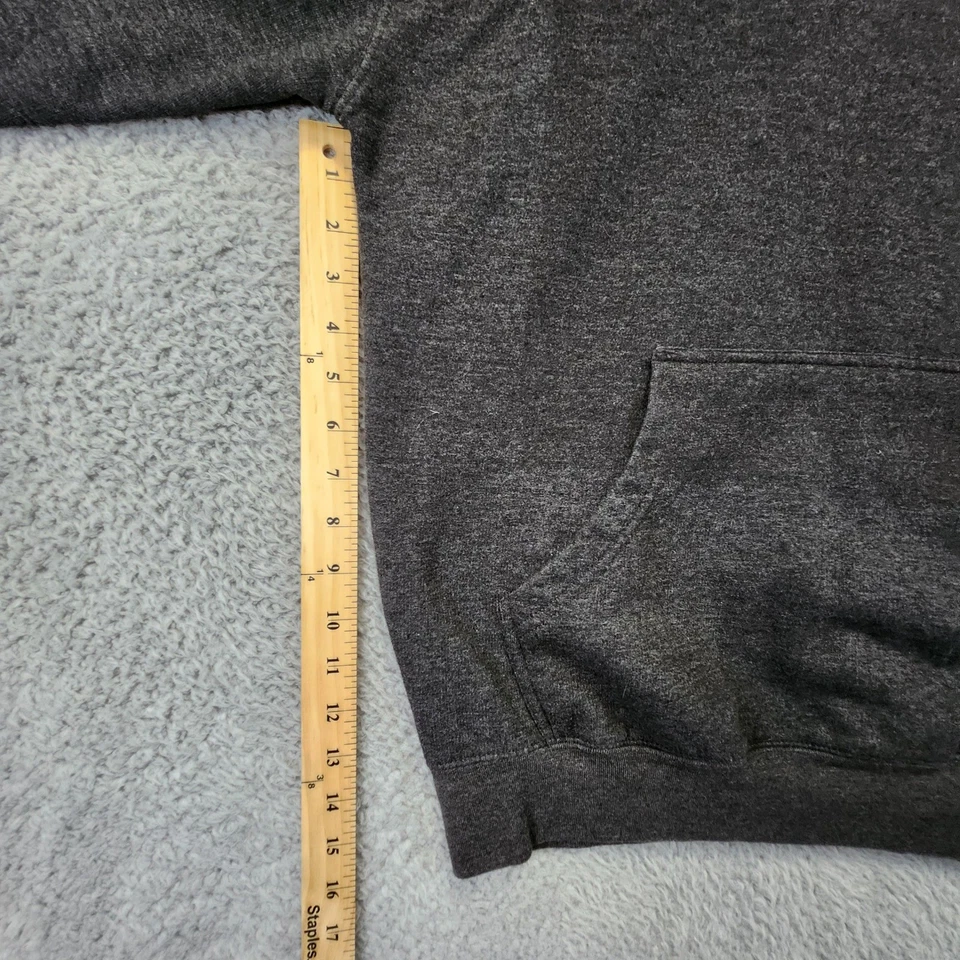 Case IH Tractor Logo Hoodie Sweatshirt Mens Large Gray Pullover Farmwear Casual - Image 4 of 4