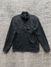 The North Face Half Zip Fleece Mock Neck Pullover Jacket Black Mens Size M