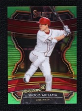 2020 Panini Select Neon Green Prizm 67/99 Shogo Akiyama #12 0vs5