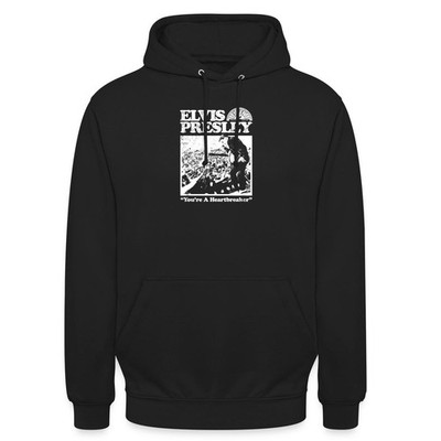 Elvis Presley You're A Heartbreaker Weiß Unisex Hoodie