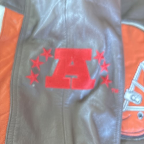 CLEVELAND BROWNS Carl BANKS LEATHER BOMBER JACKET MENS MEDIUM VINTAGE VGC QtBack - Picture 13 of 24