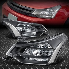 For 08-11 Ford Focus Sedan Coupe Oe Style Black Housing Clear Corner Headlights