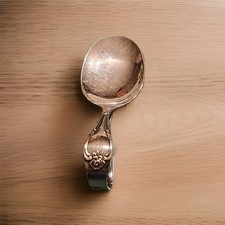 VTG Silver Plate Baby Feeding Spoon Wm A Rogers Oneida curved handle