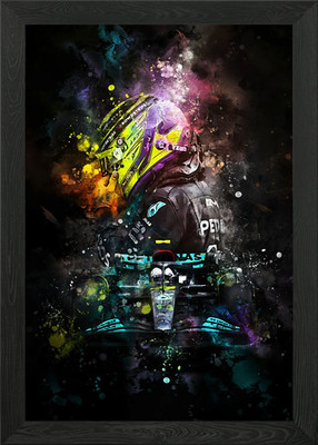 Lewis Hamilton Gerahmtes Wandbild Poster Leinwanddruck Bild