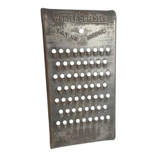 Vintage Wonder Shredder Cheese Vegetable Grater 8.75" Over Bowl Metal Primative