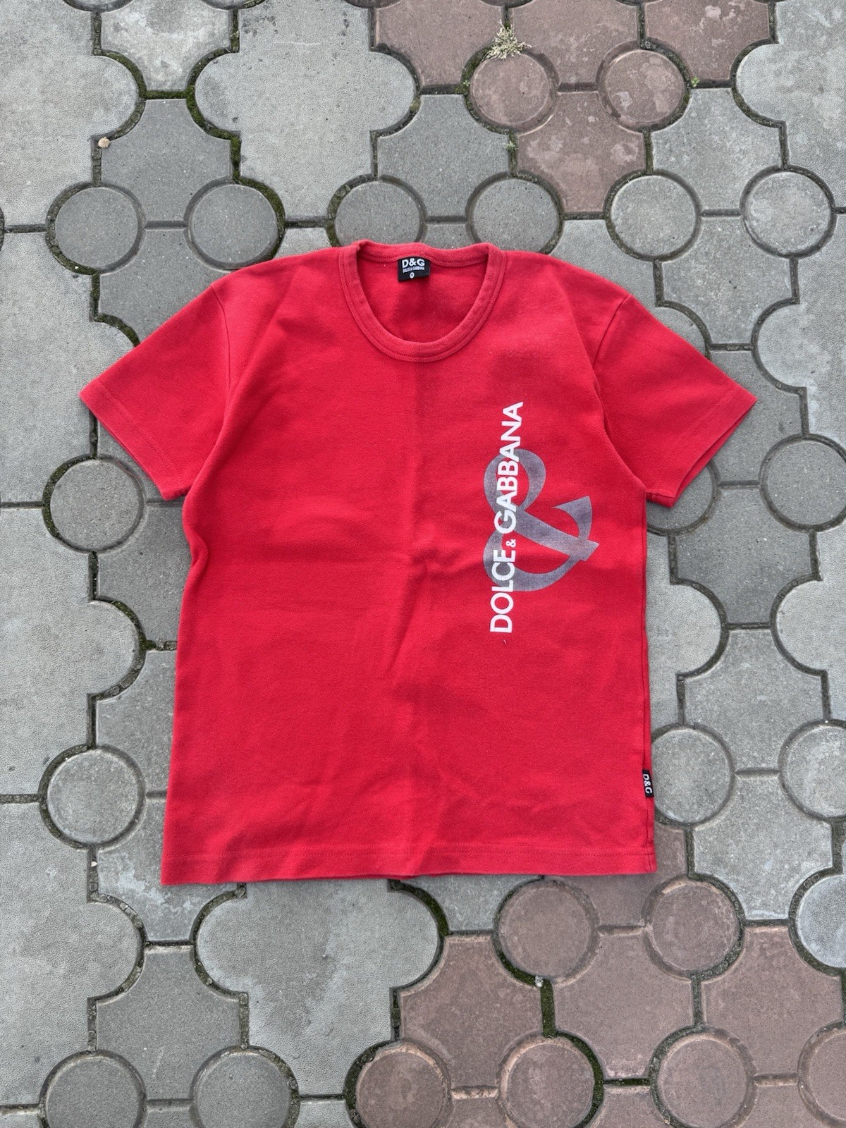 Vintage 90s Dolce Gabbana Big Logo Y2K Tee Shirt Women’s Size M