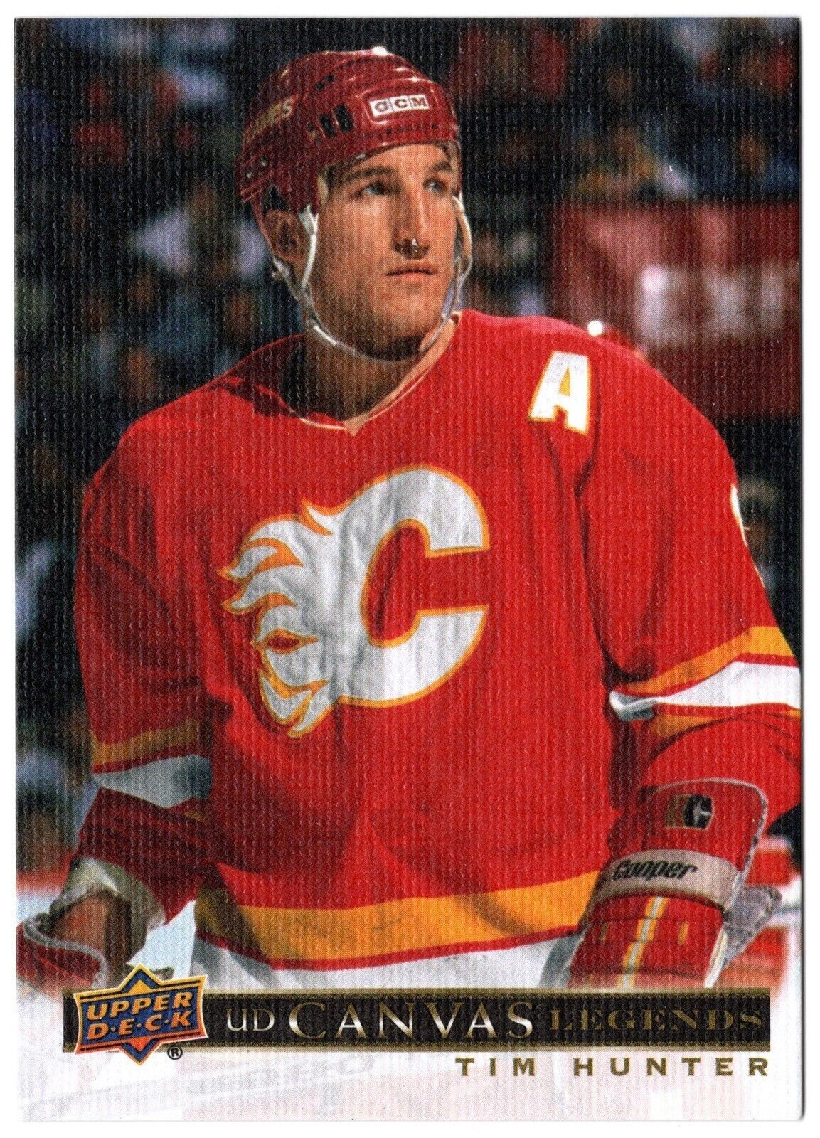 2020-21 SP Signature Edition Legends UD Canvas TIM HUNTER #C-19 Calgary Flames