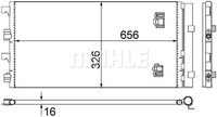 Mahle AC 724 000S Kondensator, Klimaanlage FüR Dacia Duster (Hs_)