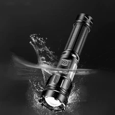 3000000 Lumen Military Tactical LED Torch COB Flashlight Rechargeable Work Light