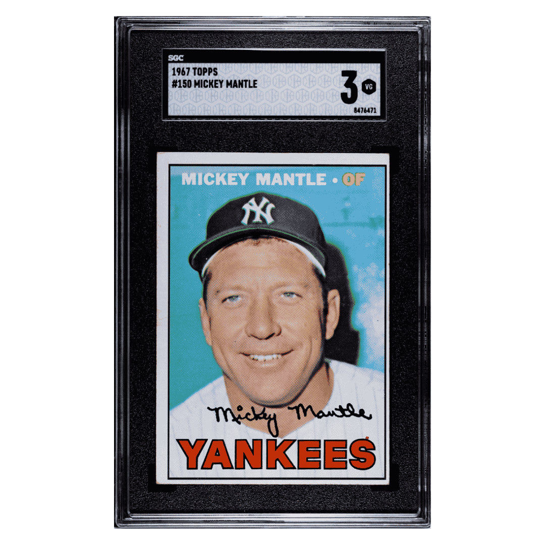 Mickey Mantle SGC 3 1967 Topps Card #150