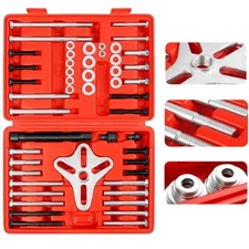 46Pc Harmonic Balancer Gear Puller Steering Wheel Kit with Case