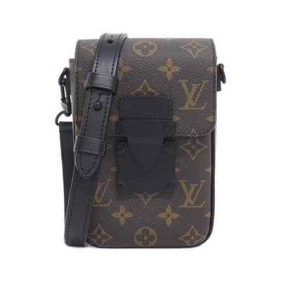 Authentic Louis Vuitton Monogram Macassar S-Lock Vertical Wearable Wallet M8...