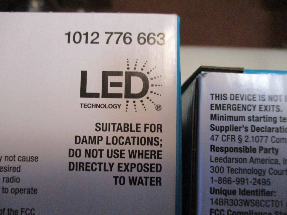 Ecosmart Br30 12 Pack Universal Select Flood Light Bulbs 65w/75w/90w adjustable - Image 2 of 4