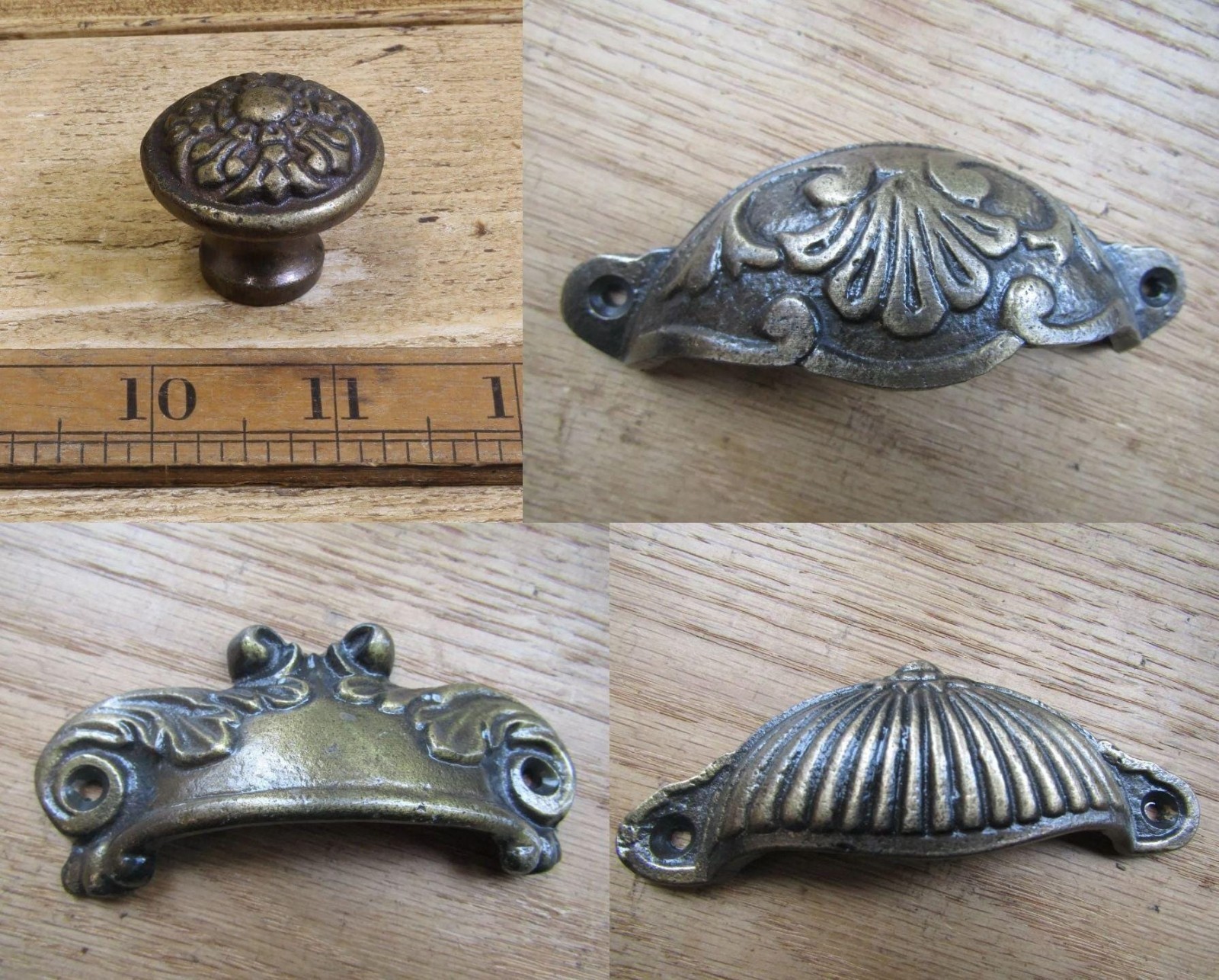 Rustic Iron cup handle cabinet furniture vintage  Antique brass finish