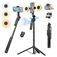 Auto Face Tracking Tripod with 360 Rotation Stand, 70.9"Ai Motion Tracking, G...